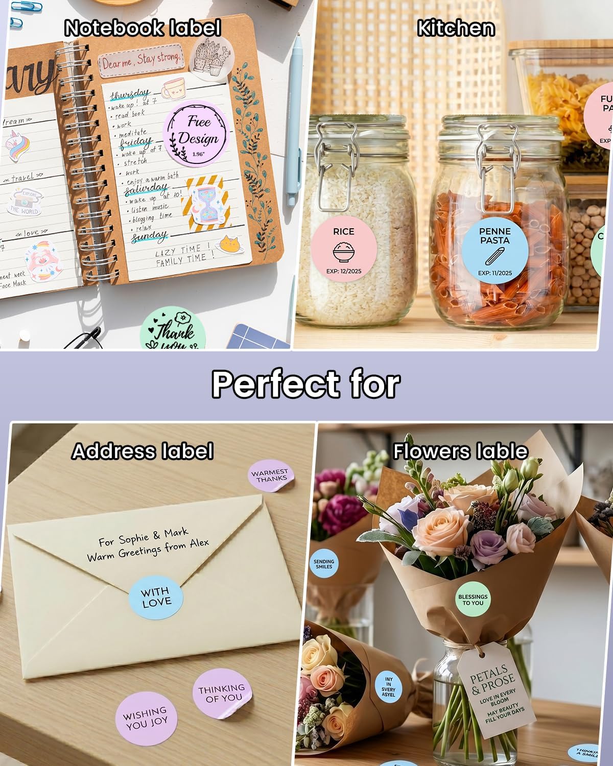 400PCS Circle Thermal Labels, Waterproof Round Stickers - Image 6