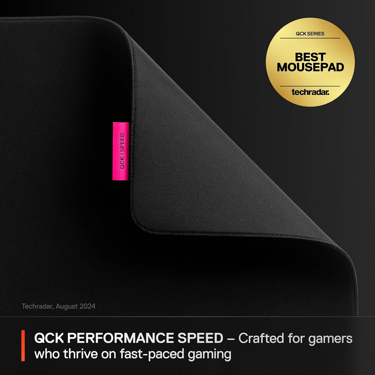 SteelSeries QcK XL Performance Speed Gaming Mousepad - Black - Image 2