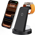 Anlmz 3 in 1 Charging Station for iPhone, Wireless Charger for iPhone 17 16e 16 15 14 13 12 11 X Pro Max & Apple Watch - Wireless Charging Station for AirPods 4 3 Pro by WirelessCharger
