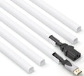 ZhiYo 85in Cord Hider for One Wire, Self-Adhesive Cord Covers for Wires on Wall, Paintable TV Cable Hider Wire Covers for Cords, White Cable Management Raceway Channel, 6X L14in, W0.5in H0.4in by ZhiYo