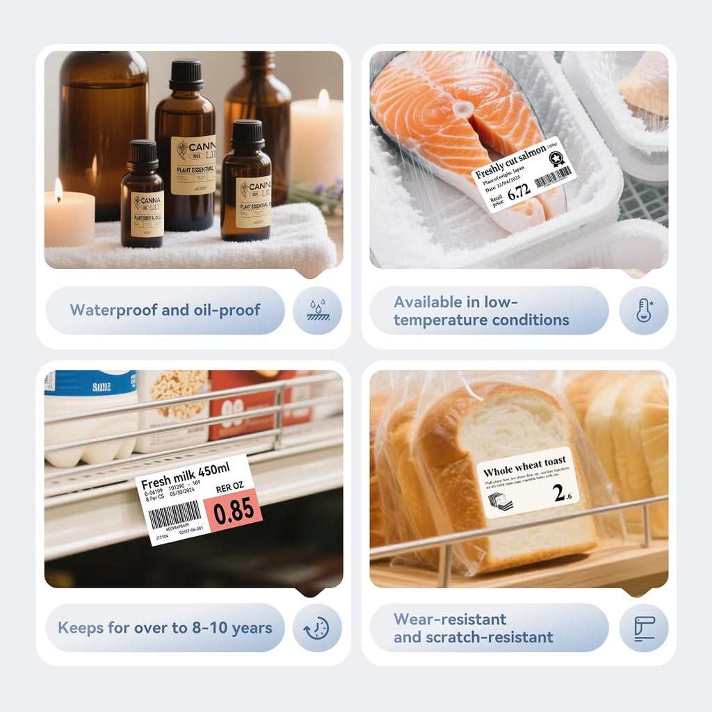 NIIMBOT M2/M3 Thermal Transfer Labels 1.57''×0.79'', Clear - Image 5