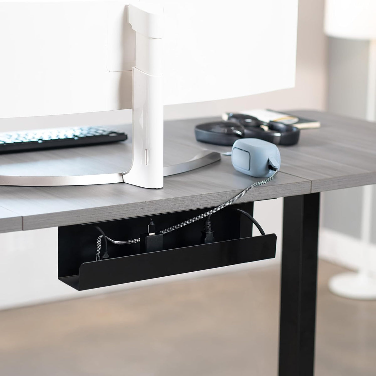VIVO Extra Deep Under Desk Cable Management Tray, 16.5", Holds 11 lbs - Image 2