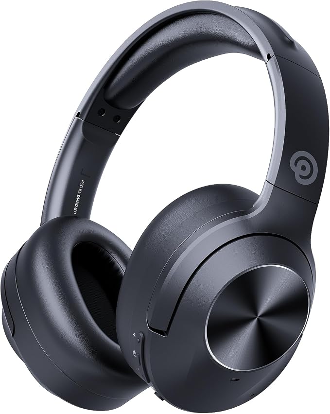 Vonaural Active Noise Cancelling Headphones, Upgraded Wireless Bluetooth Headphones Over Ear (Carbon Black) by Vonaural