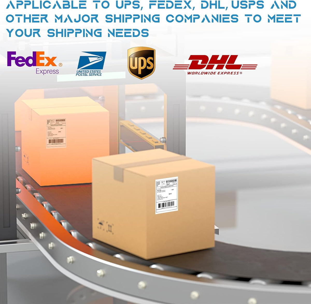 MFLABEL 4x6 Direct Thermal Shipping Labels - 10 Rolls of 250 Labels, Perforated Easy to Peel Blank Address Labels for Thermal Printers, Compatible with Rollo, Munbyn, Zebra for UPS, Amazon, Shopify - Image 7