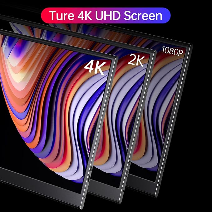 Anyuse 15.6" 4K UHD IPS HDR USB-C HDMI Monitor | 15.6" 4K UHD IPS 100% RGB HDR, USB-C/HDMI, speakers+smart cover, for PC/Phone/PS5/Xbox/Switch, travel gaming. - Image 4