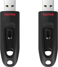 SANDISK 64GB Ultra, USB-A Flash Drive, Up to 130MB/s Read Speeds - 2 Pack by SANDISK