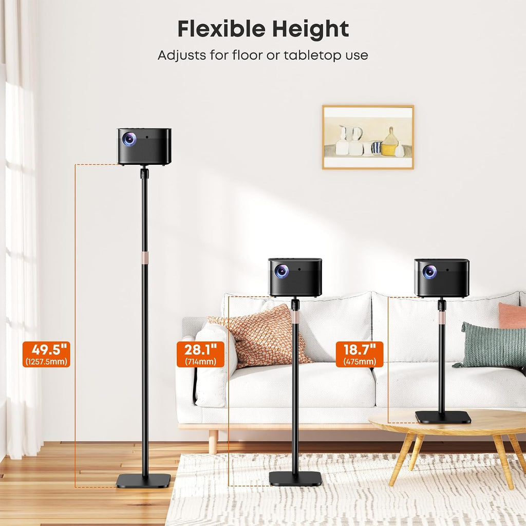 PUTORSEN Universal Projector Stand, Height Adjustable Floor Stand - Image 3