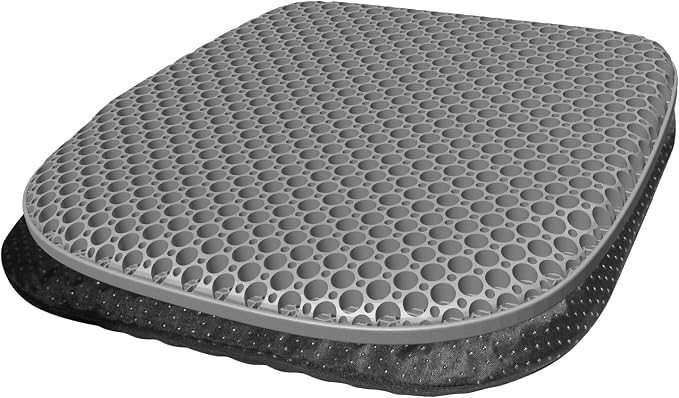 EVEME Large Gel Seat Cushion for Long Sitting with Non-Slip Cover,Soft & Breathable,Seat Cushion for Chair,Car,Office,Desk Chair,Wheelchair by Unknown