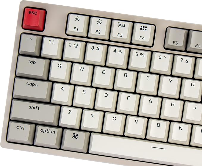 Keychron C2 Full Size Wired Mechanical Keyboard Compatible with Mac, Keychron Brown Switch, 104 Keys ABS Retro Color Keycaps Gaming Keyboard for Windows, USB-C Type-C Braid Cable - Image 6