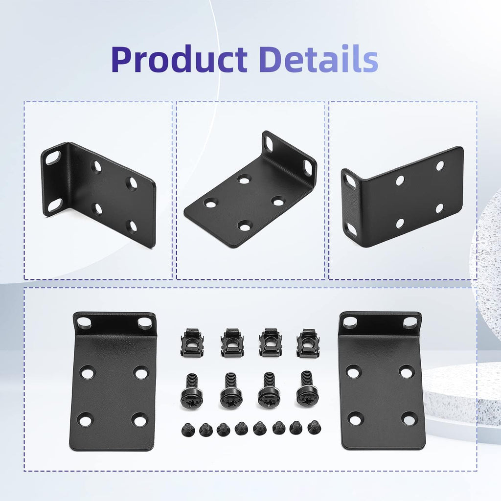 Rack Mount Kit 19" Large Switch Rack Ears Compatible for Cisco Small Business Series (18-50 Port Models) RM-300-19 - Image 3