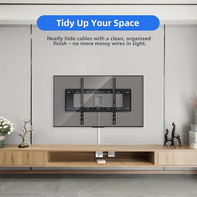 in-Wall Cable Management Kit TV Cord Hider for Wall Dual USB A&C | Hide TV Cords for Wall Mounted TV, USB-A/C Ports, 9ft Cord & Hole Saw Cutter for Home Theater Setup TV Outlet Wall Kit - Image 4