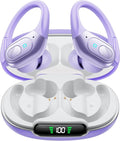 occiam Active Noise Cancelling Earbuds Wireless Bluetooth Headphones | Ear Buds 90Hrs Playback Stereo Bass Earphones with Mic Over-Ear Hooks IPX7 Waterproof Headset for Work Sports by occiam