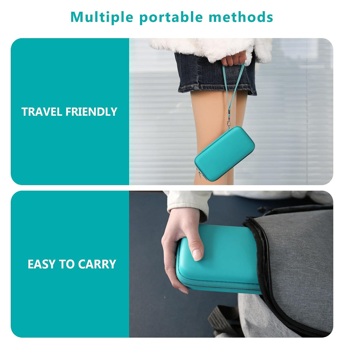 Supmay Carrying Case Compatible with WELLST-G Handheld Game for Kids, Green - Image 6