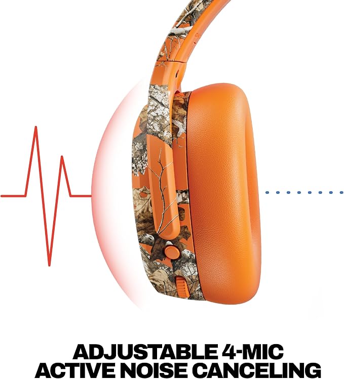 Skullcandy Crusher ANC 2 Wireless Headphones - Realtree Edge Colors Hazard | Multi-Sensory Crusher Bass, Over-Ear Fit, Noise Cancelling, 60 Hours Battery, Working Out, Gym, Travel, Study, Music, Gaming - Image 4