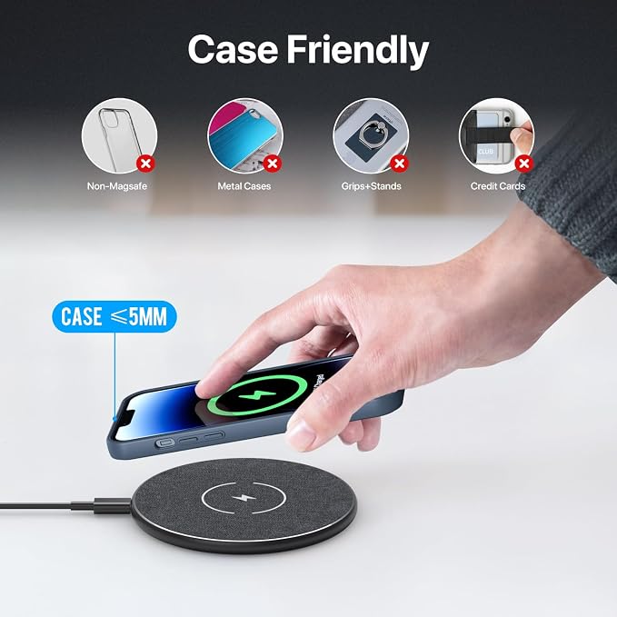 Wireless Charger 30W, 30W Fast Wireless Charging Pad For iPhone 15 14 13 12 11 X 8, Samsung Wireless Charger For Galaxy S24/S23/S22/S21/S20/S10/S9/S8/Note20/10/9/8, Air Pods/Galaxy Buds, Pixel/LG G8 7 - Image 3