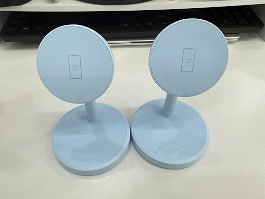 Magnetic Wireless Charger iPhone, 2 Pack 15W Fast Mag-Safe Charger Stand for iPhone 17/17 Air/17 Pro/17 Pro Max 16/15/14/13/12 Series, Wireless Charging Station for Pad/AirPods(Blue) - Image 2