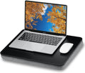ZEAPTAC Lap Desk with Pillow Cushion, Portable Bed Desk, Fits up to 15.6 inch Laptop, Lap Stand for Bed & Couch & Carpet, Book/Tablet/Drawing Board Stand - Black by ZEAPTAC