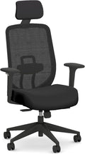 HON Altern Ergonomic Office Chair, Office Desk Computer Chair, Black | Mesh desk chair with lumbar support, headrest, seat slide, adjustable arms, computer chair for home office productivity by HON