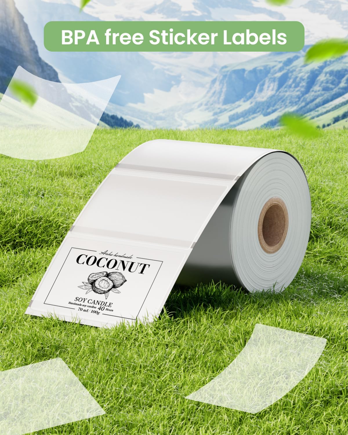 Phomemo Frosted Thermal Labels, 1.57"x1.18", for M110/M100/M220, 230 PCS - Image 6
