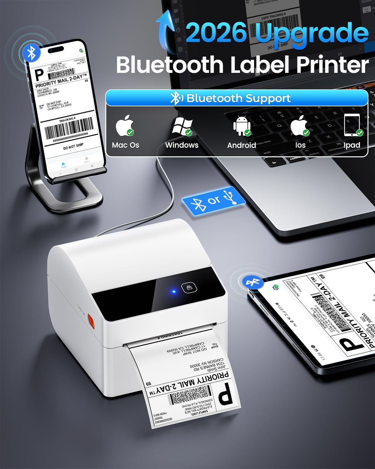 Bluetooth Shipping Label Printer 4x6 - Image 2