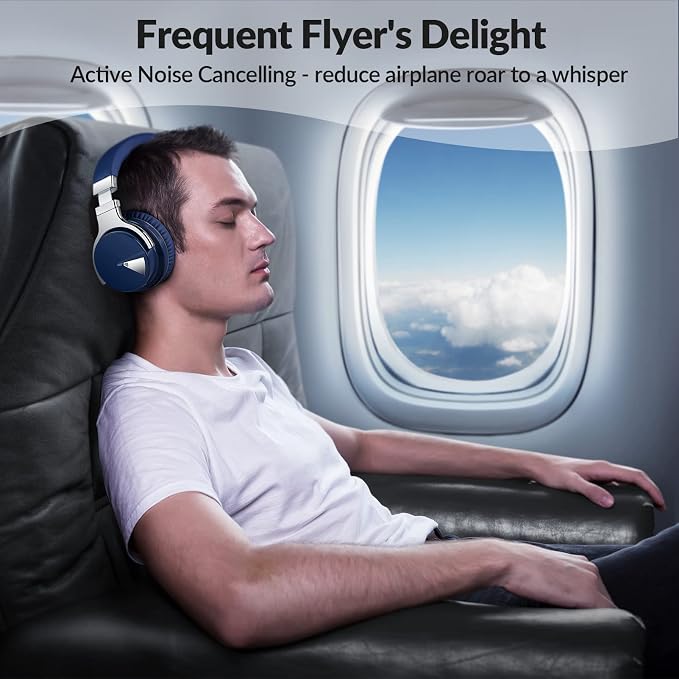 Million Sold 10 Years Classic E7 Active Noise Cancelling Headphones with Upgraded Noise Cancellation, Bluetooth Headphones Wireless with HD Sound Vivid Deep Bass, for Home Office Travel Gift Pcs - Image 3