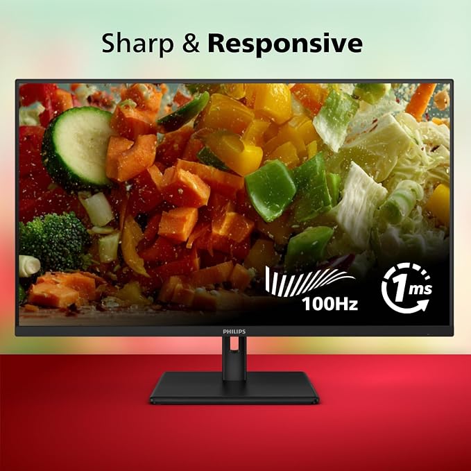 Philips 32 Inch Computer Monitor FHD 100Hz VA, 32E1N1100L | 1920×1080 LED Monitor, 1ms MPRT, HDMI 1.4, VGA, VESA, Adaptive Sync, Flicker-Free, 4yr Advance Replacement Warranty - Image 2