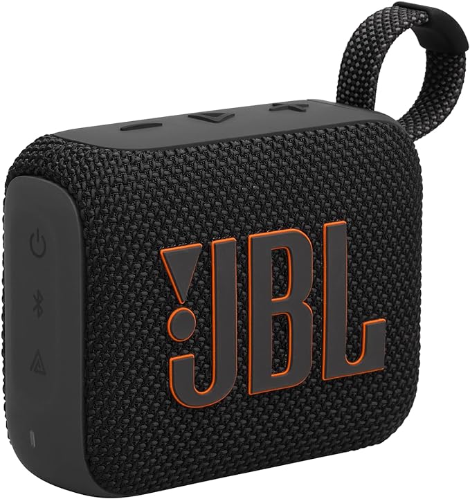 JBL Go 4 - Ultra-Portable, Waterproof and Dustproof Bluetooth Speaker, Big JBL Pro Sound with Punchy bass, 7-Hour Built-in Battery, Made in Part with Recycled Materials (Black) by JBL