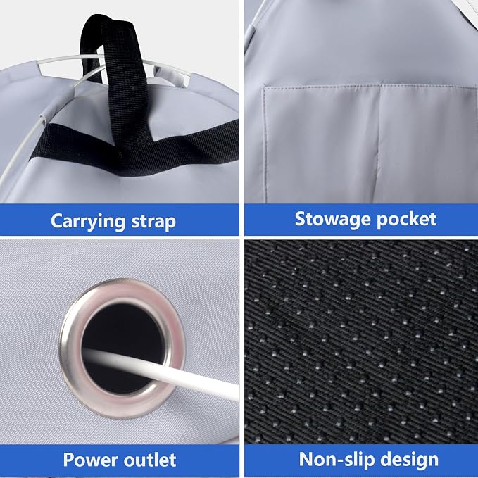 HoYiXi Universal Laptop Sun Shade and Privacy Foldable Shield Working Outdoor Travel Sun Shield for 13-16 inch MacBook Air Pro Dell Asus PC,(Have patents),Grey - Image 7