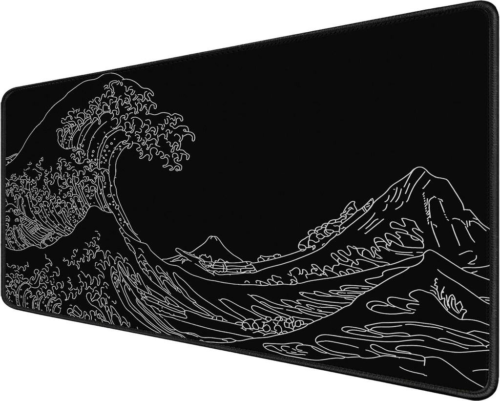 Large Gaming Mouse Pad, XXL Extended Keyboard Mouse Mat with Stitched Edges by ampoock