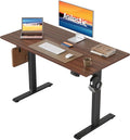 Agilestic 40*24 Inch Height Adjustable Electric Standing Desk, Dark Walnut | Sit Stand Up Computer Desk, Memory Presets, Stable Steel Frame,154 lbs, Easy Assembly, Splice Board, Home Office, Studying by Agilestic
