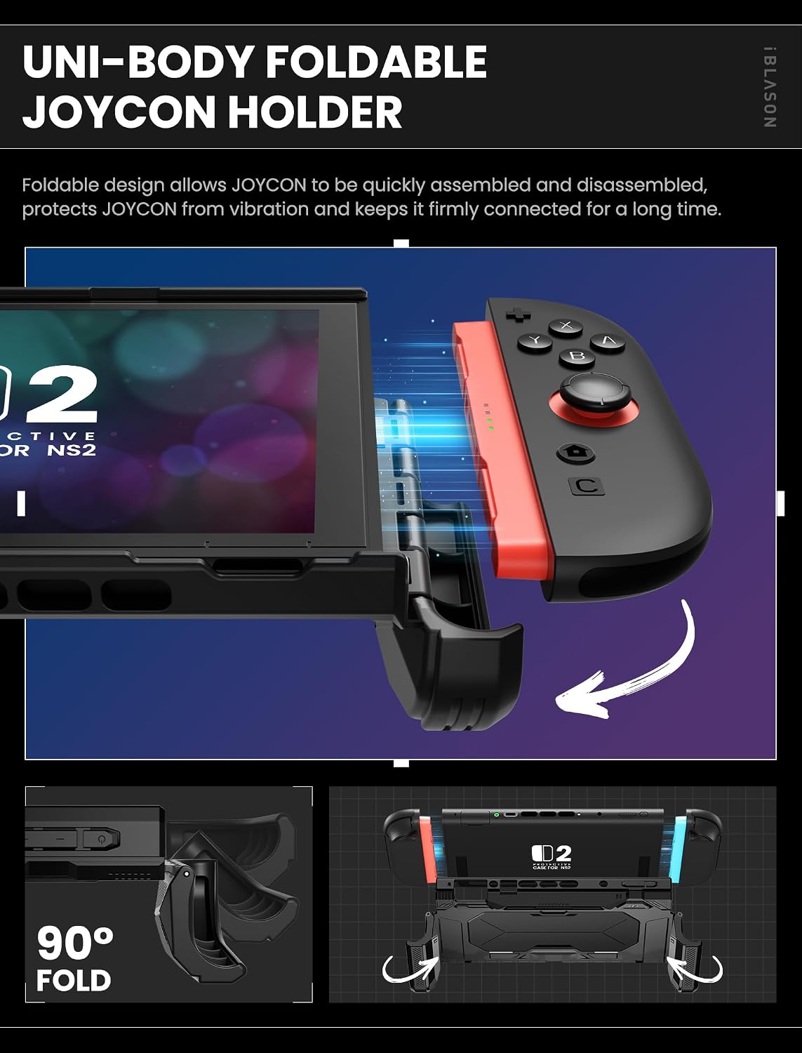 i-Blason Dockable Case for Nintendo Switch 2 with Aluminum Alloy Stand - Image 4