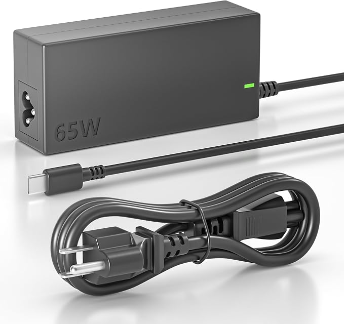 Fast Charger for 65W USB-C Chromebook Compatible with for ASUS Lenovo Acer HP Dell, Compatible with SM65CL/SM45CL/SK90A200225/SK90200325 & More USB-C Laptops | Compatible with for ASUS Lenovo Acer HP Dell SM65CL-01 SM45CL-01 & More USB-C Laptops by EMAKS