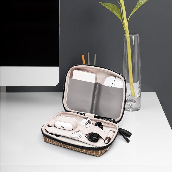 Electronics Organizer Cord Organizer Travel, Small Tech Bag for Cords, Chargers, Power Bank, Earbuds – Portable Cable Pouch for Office, Business Trip, Commute – Water & Scratch-Resistant - Image 7