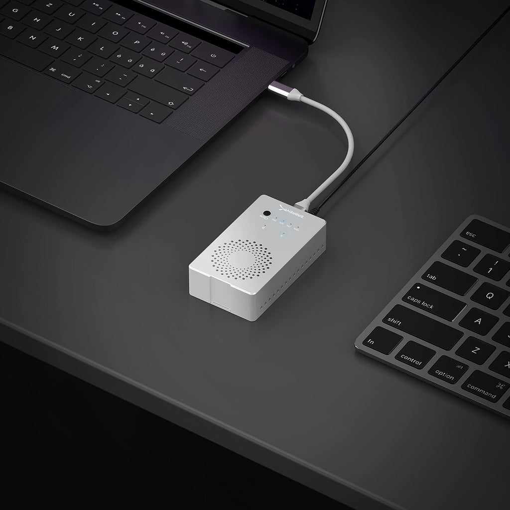 SABRENT Dual-Bay USB-C 10Gbps M.2 NVMe SSD Cloner Dock (EC-SSD2) - Image 6