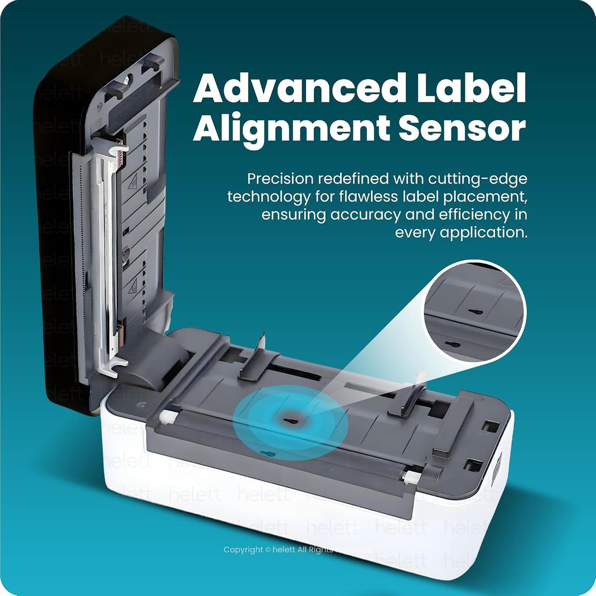 RapidLabel Lite Thermal Shipping Label Printer | 4x6 Label Printer for Shipping Packages | Small Business|USB Direct Thermal Barcode Label Maker|203 DPI|Windows, Mac, Linux Compatible|White - Image 5