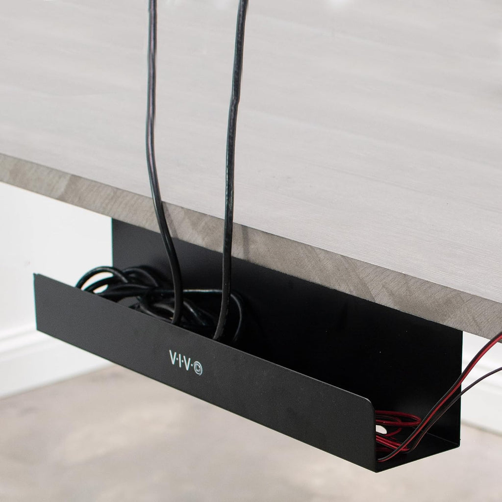 VIVO Extra Deep Under Desk Cable Management Tray, 16.5", Holds 11 lbs - Image 9