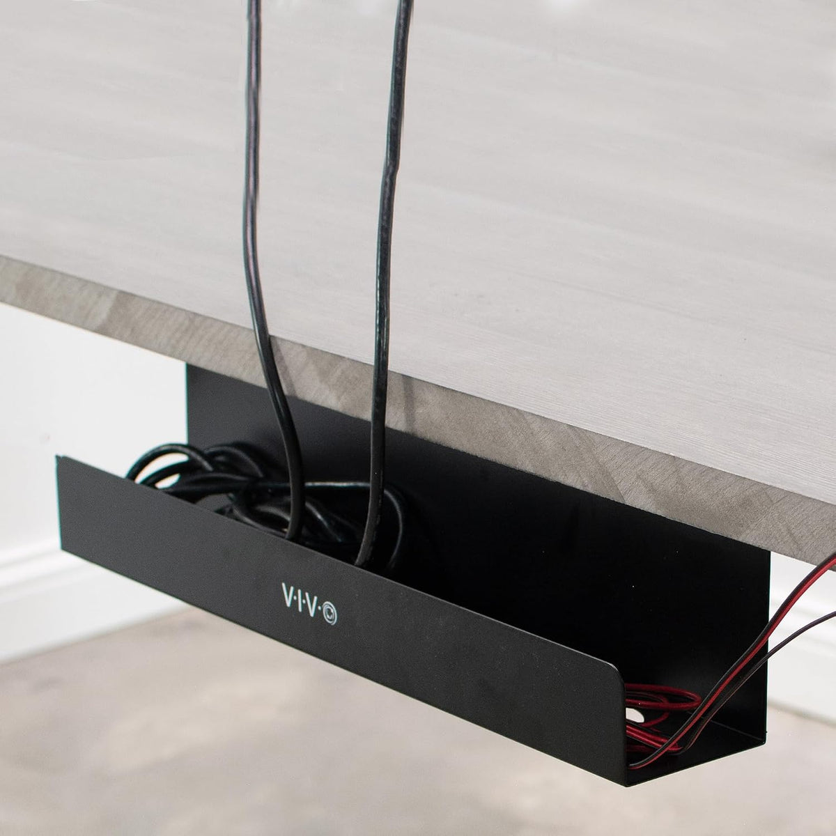 VIVO Extra Deep Under Desk Cable Management Tray, 16.5", Holds 11 lbs - Image 9