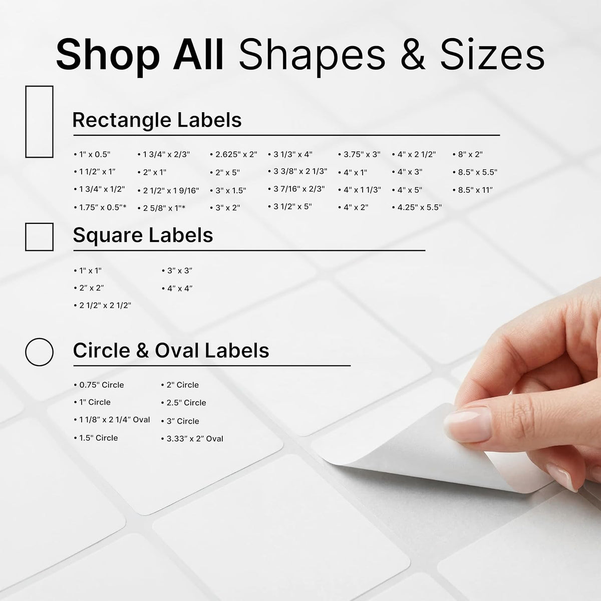 2" X 2" Matte White Printable Labels (500 Sheets, 10000 Stickers) - Image 7