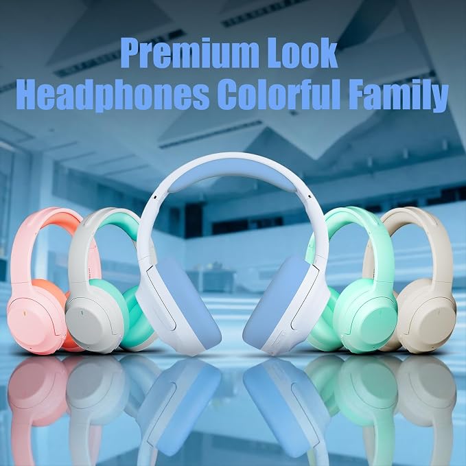 Upgraded Pro‑level Hybrid Active Noise Cancelling Headphones, HD Sound & Big Bass, 2X Softer Comfort, Long ANC Playtime, Wireless Over-Ear Bluetooth Headphones Perfect for Home Office|Travel|Pair - Image 7