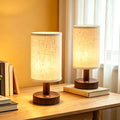 CHLORANTHUS 2 Pack Rechargeable Cordless Table Lamp – 4000mAh Battery Bedside Lamp, Mini Touch Control Dimmable LED Light with 3 Color Modes by CHLORANTHUS