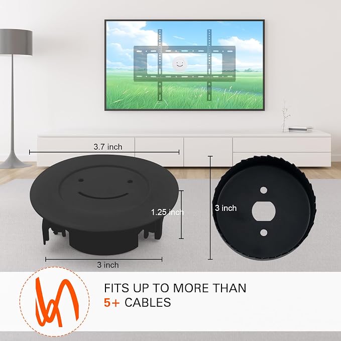 in Wall TV Cable Management Kit – Complete Wire Hider with Hole Saw | Complete in-wall TV cable management kit hides wires behind wall-mounted TVs, includes hole saw for easy DIY installation - Image 6