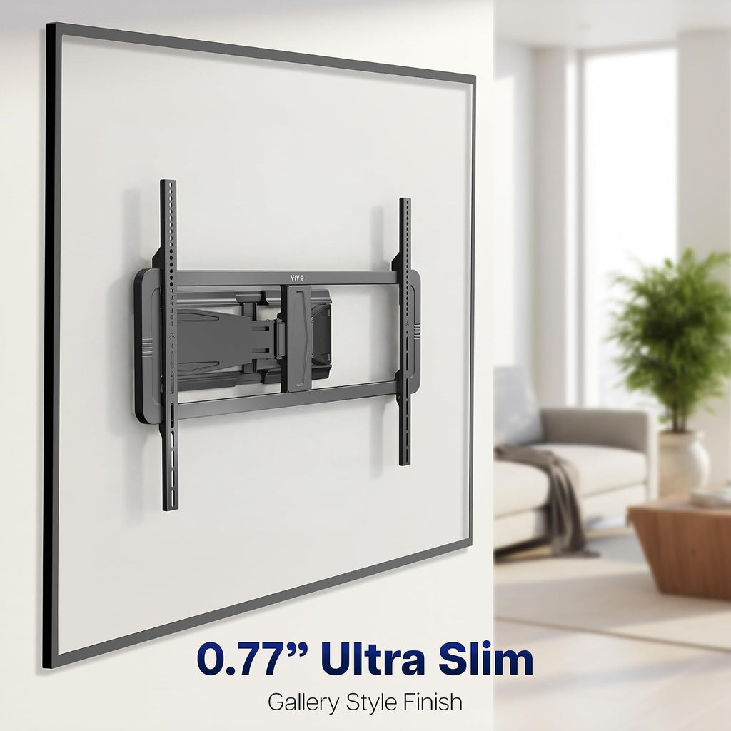 VIVO Black Ultra Slim TV Mount for 46-100 in Screens, MOUNT-TVUS100 - Image 2