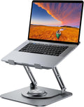 Laptop Stand for desk(360°Rotating),Aluminum laptop Riser for 10-16"Laptops | Adjustable Multi-Angle Ergonomic Computer Stand, Foldable Portable for Home Office, Fits MacBook Air Pro Dell HP Laptops by JOYEKY