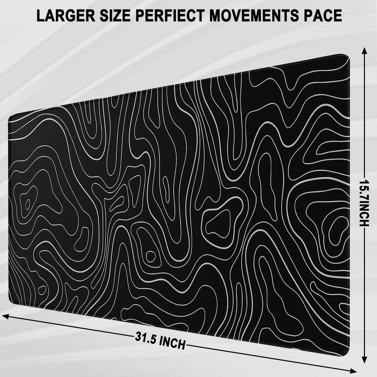 Large Gaming Mouse Pad, Water Resist Fabric XXL Extended Mousepad - Image 5