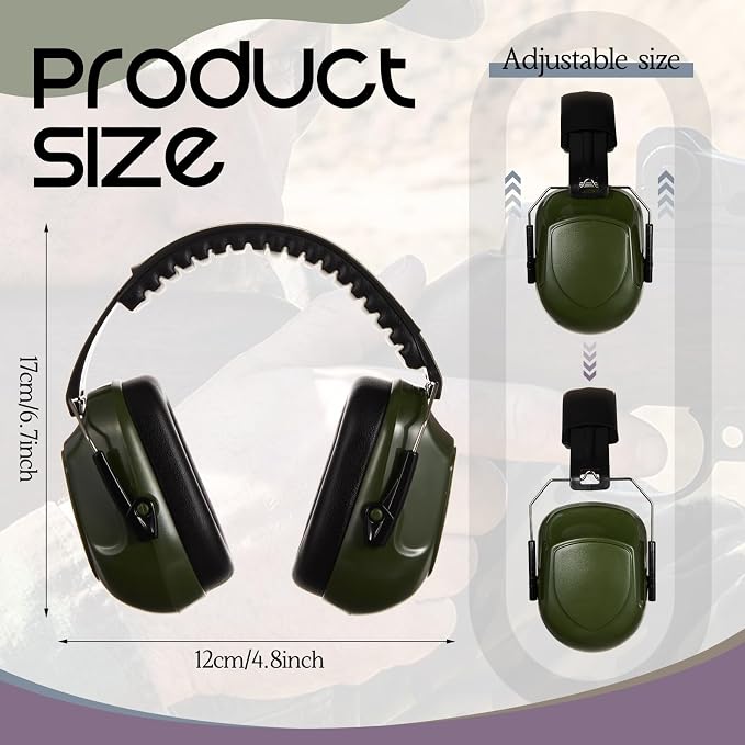 12 Pcs Kids Noise Cancelling Headphones Ear Muffs Shooting Style 2 | Ear Protection for Kids Adults 27dB Noise Reduction Hearing Earmuff for Autism Sensory Relief Concerts Fireworks Studying - Image 2