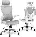 GTPLAYER Office Chair, Home Ergonomic Desk Chair with High Back Mesh, Mesh Office Computer Desk Chairs with Adjustable Lumbar Support, Rolling Work Swivel Task Chairs with 3D Armrests and Headrest by GTPLAYER