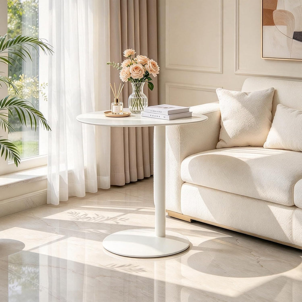 C Shaped End Table Small Side Table Living Room, Metal Coffee Accent Table by Generic