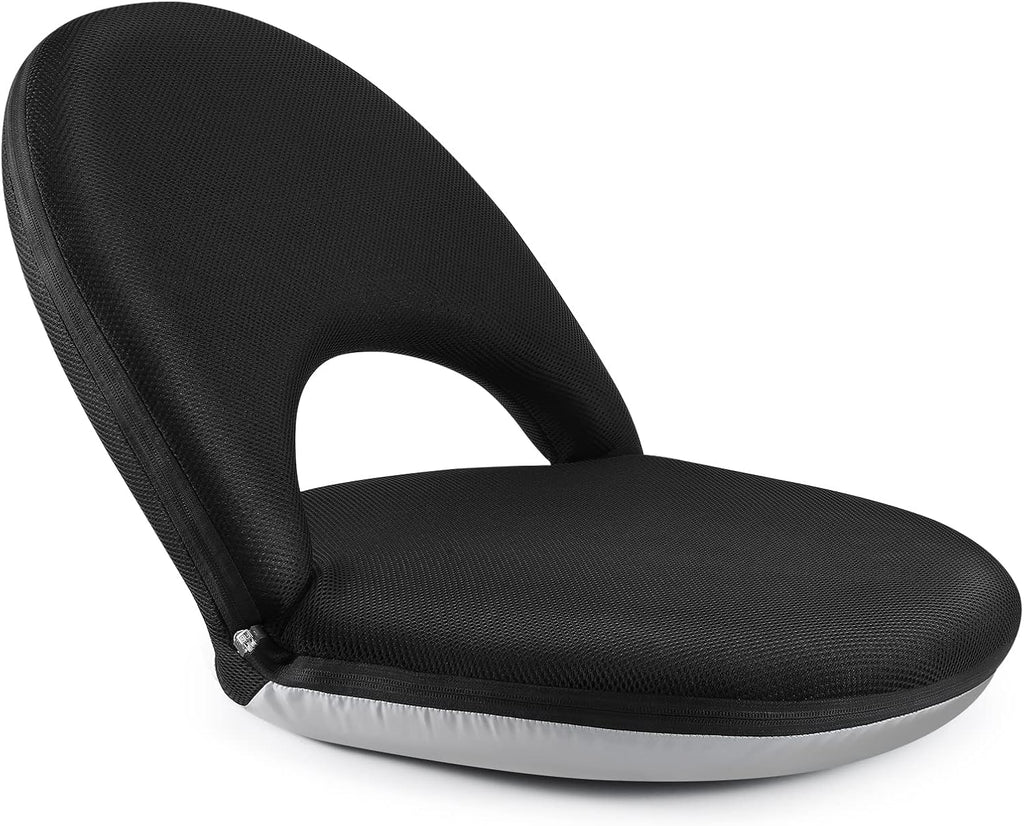 Nnewvante Floor Seat, 42 Position Adjustable Back Support,Black by Nnewvante