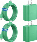 45W Super Fast Charger USB C Android Phone Type C Charger Fast Charging Block with 6.6FT Cord for Samsung Galaxy S26/S26 Ultra/S26+/S25 Ultra/S25/S24 Ultra/S24/S23 Ultra/S22/S21/S20/Note 10, Green by Ubearkk