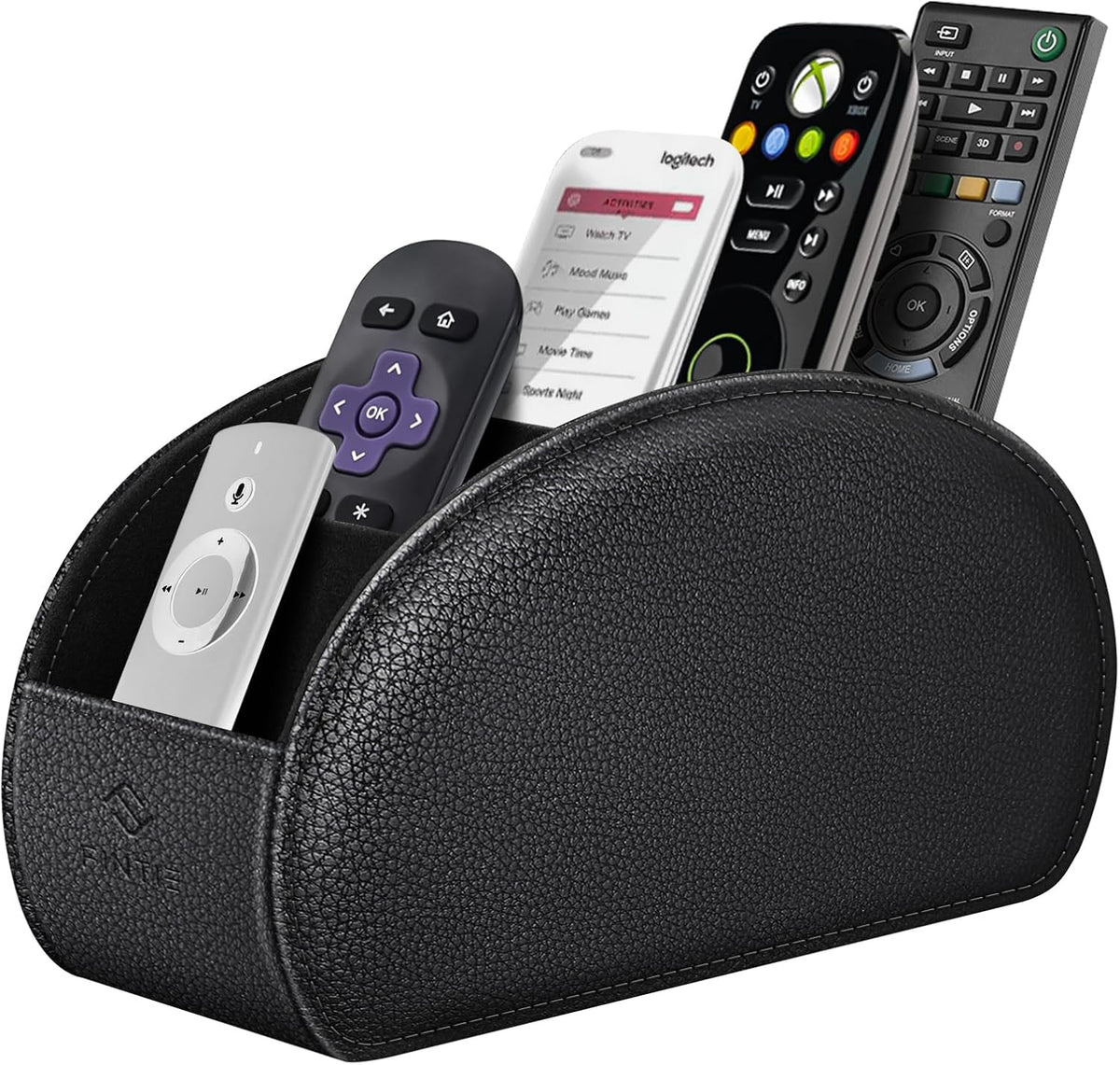 FINTIE Remote Control Holder with 6 Compartments Vegan Leather by FINTIE